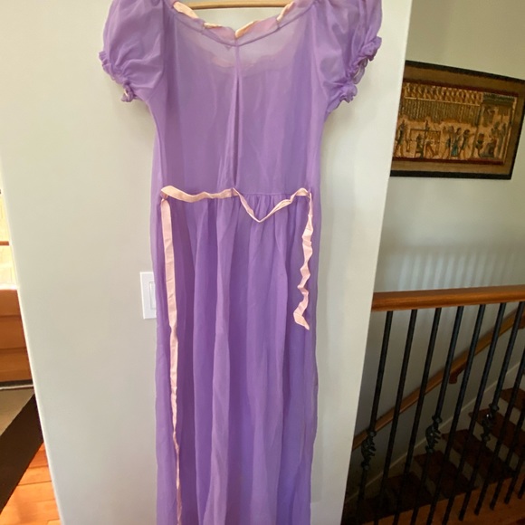 Vintage lingerie purple nightie with pink detail - Picture 5 of 6